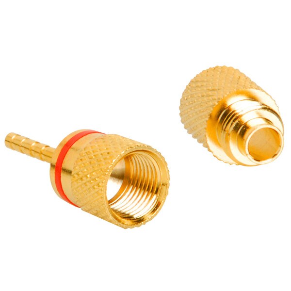 Main product image for Gold 12 AWG Pin Compression Connector Pair 091-310